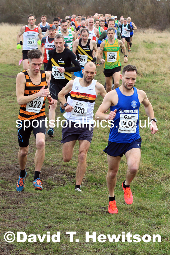 Mens 35 to 60 2022 NEMAA Open Cross Country Champs., Wallsend, Tyne and Wear. Photo: David T. Hewitson/Sports for All Pics